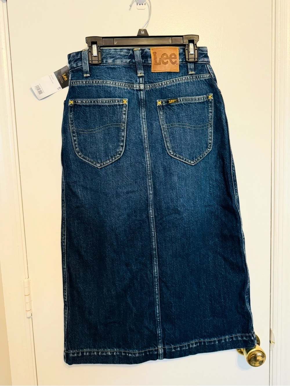 Lee Women's Denim Button Front Midi Skirt Size 25 - Picture 2 of 8